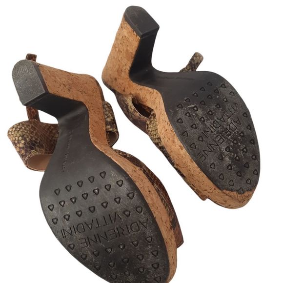 Adrienne Vittadini Shoes Sandal Platform Heels  Black Womens  Size 8 1/2 - Picture 2 of 7